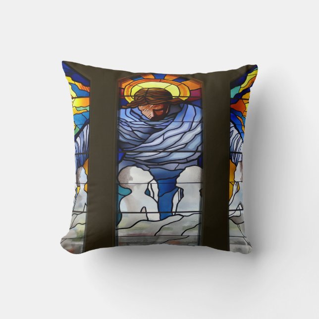 Cojín Decorativo Jesús con niños (Anverso)