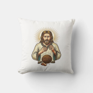 Cojín Decorativo Jesús Dejó Caer Pesada Bola De Medicina Dolor De D