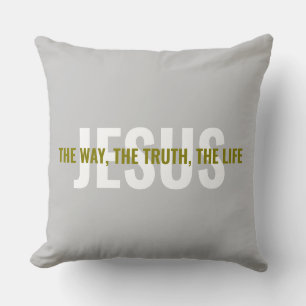 Cojín Decorativo Jesús: El Camino, La Verdad Y La Vida