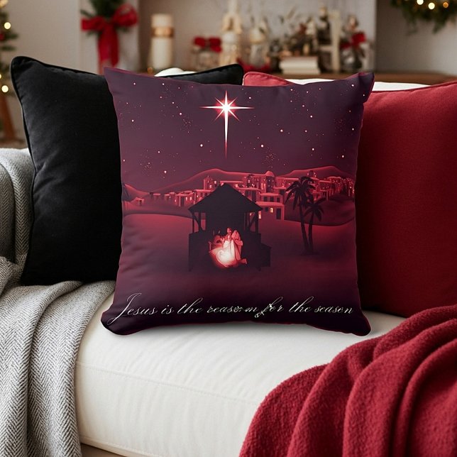 Cojín Decorativo Jesús es la razón de la Natividad (Subido por el creador)