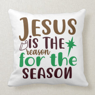 Cojín Decorativo Jesús es la razón de la temporada