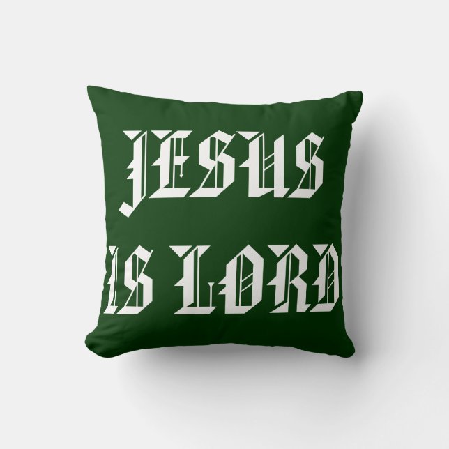COJÍN DECORATIVO JESUS ES LORD (Anverso)