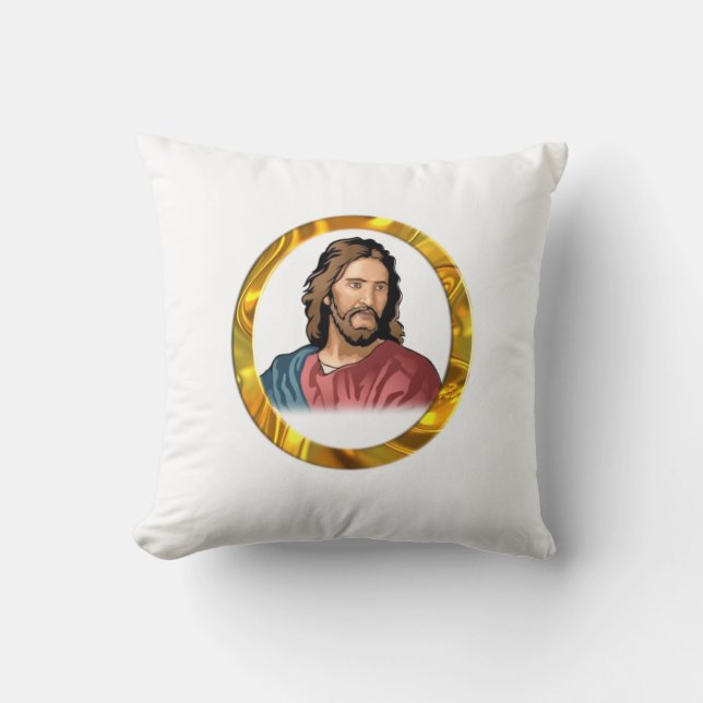 Cojín Decorativo Jesús es Rey de Reyes (Anverso)