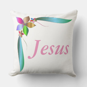 COJÍN DECORATIVO JESUS FLOWER RIBBON