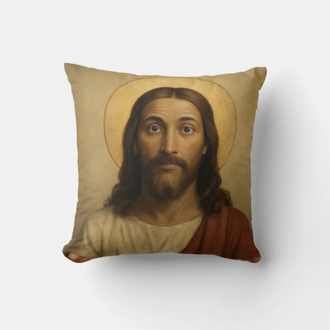 Cojín decorativo Jesús gracioso (Anverso)