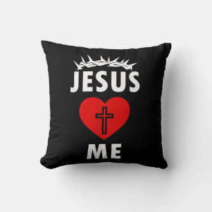 Cojín Decorativo Jesús me ama Cristiano Religioso