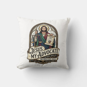 Cojín Decorativo Jesús Mi Abogado Jesús Abogado del Tribunal Christ