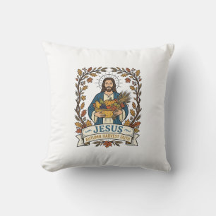 Cojín Decorativo Jesús Otoño Cosecha Fe Jesús Otoño Cosecha C