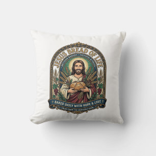 Cojín Decorativo Jesús Pan De Vida Jesús Pan Vida Panadería Cristo