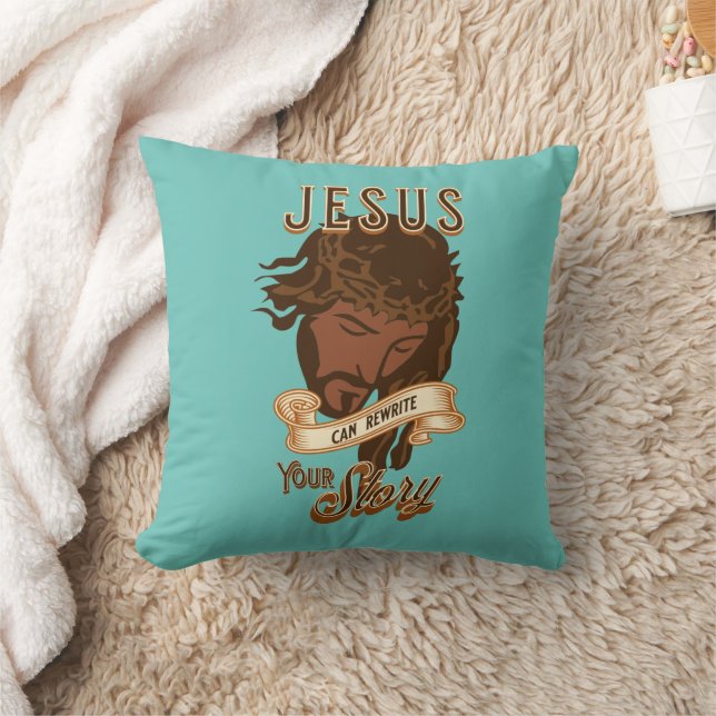 Cojín Decorativo Jesús Puede Reescribir Su Historia (Manta)