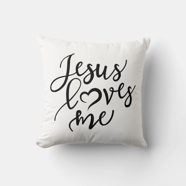 Cojín Decorativo Jesús Reversible Me Ama (Anverso)