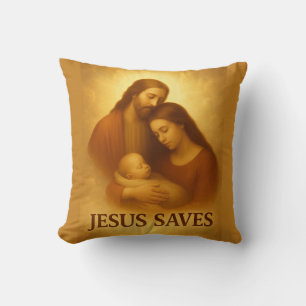 Cojín Decorativo Jesús salva regalos cristianos únicos Cristianos