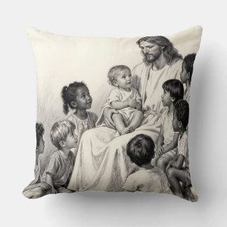 Cojín Decorativo Jesus Sitting with Children