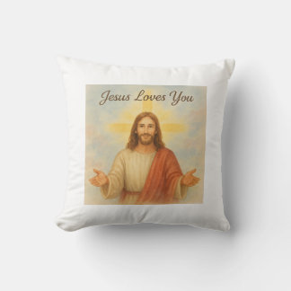 Cojín Decorativo Jesús te ama