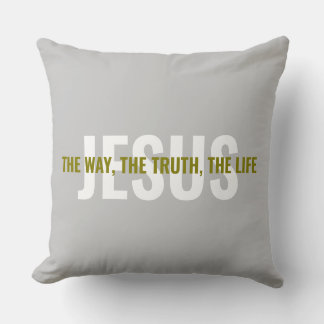 Cojín Decorativo Jesus: The Way, The Truth, And The Life