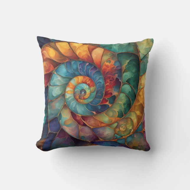 Cojín Decorativo Jewel Spiral Shell (Anverso)