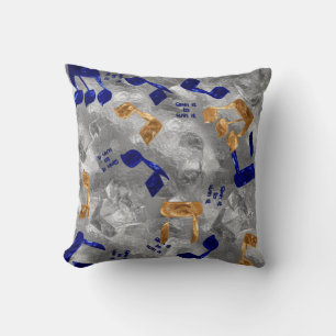 Cojín Decorativo Jewish-Hammered-Dreidel-Letters
