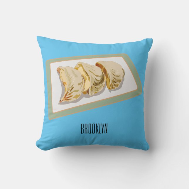 Cojín Decorativo Jiaozi / ilustracion personalizado chino de bolas  (Anverso)