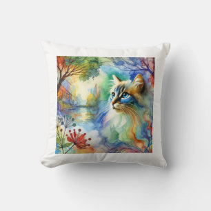 Cojín Decorativo Jiji the Cat 210724AREF117 - Watercolor
