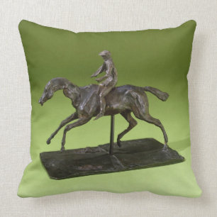 Cojín Decorativo Jinete en un caballo (bronce)