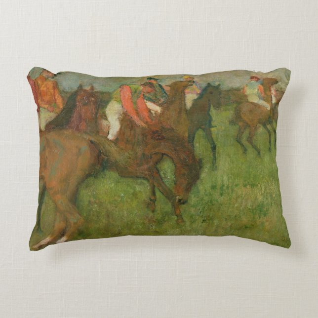 Cojín Decorativo Jinetes de Edgar Degas el |, 1886-90 (Anverso)