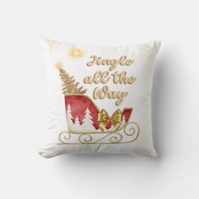 Cojín Decorativo Jingle All Way Navidades Pillow (Anverso)