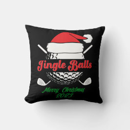 Cojín Decorativo Jingle Balls Funny Nombrado Quirky Golf