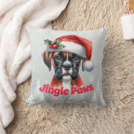 Cojín Decorativo Jingle Paws y Boxer Dog Joy