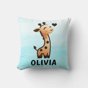 Cojín Decorativo Jirafa Personalizada Linda y Esbelta