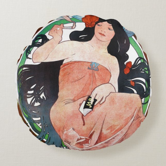 COJÍN DECORATIVO JOB, Alphonse Mucha (Anverso)