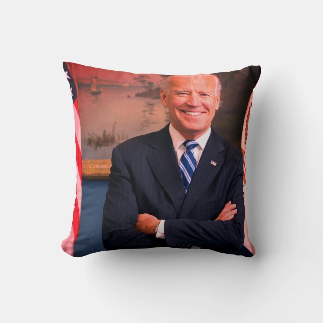 Cojín Decorativo Joe Biden - 46º POTUS de Estados Unidos (Anverso)
