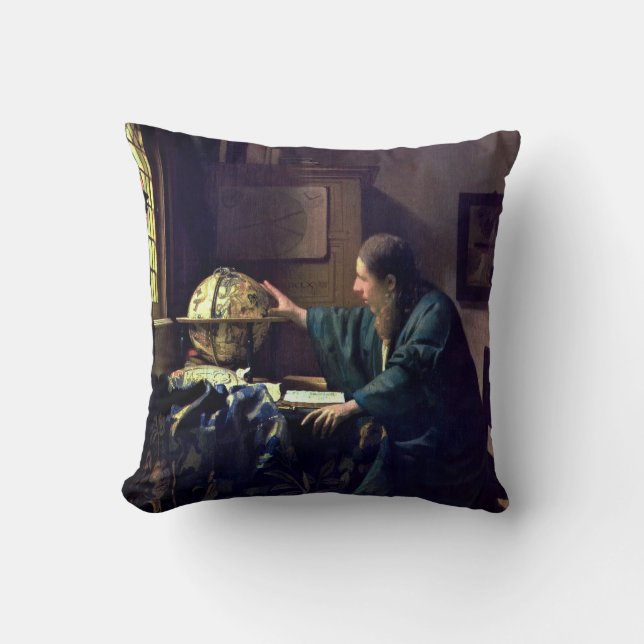 Cojín Decorativo Johannes Vermeer - El astrónomo (Anverso)