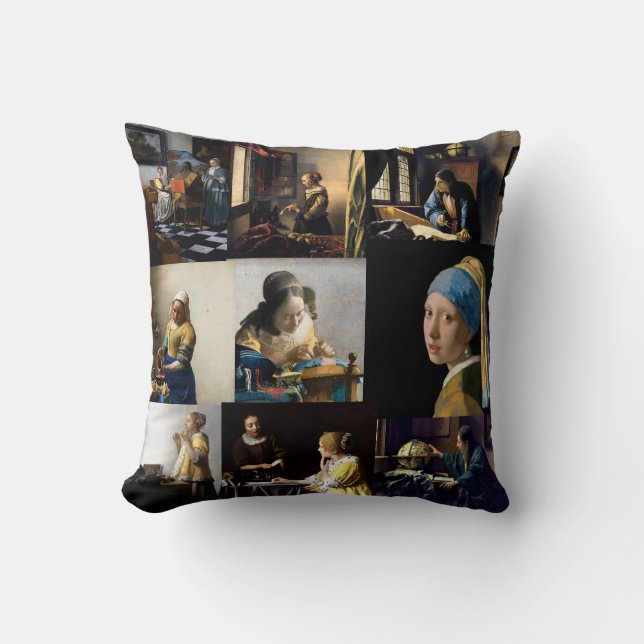 Cojín Decorativo Johannes Vermeer - Masterpieces Patchwork (Anverso)