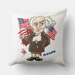 Cojín decorativo John Adams y Thomas Jefferson
