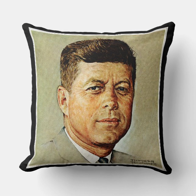 Cojín Decorativo John F. Kennedy EN MEMORIAM (Anverso)