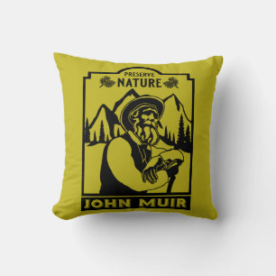 Cojín Decorativo John Muir Conservador Estadounidense