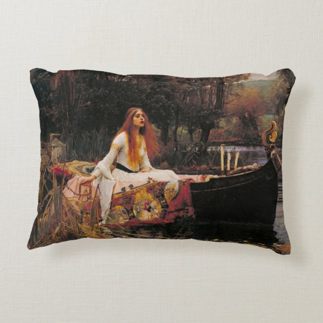 Cojín Decorativo John William Waterhouse La Dama de Shalott (Reverso)
