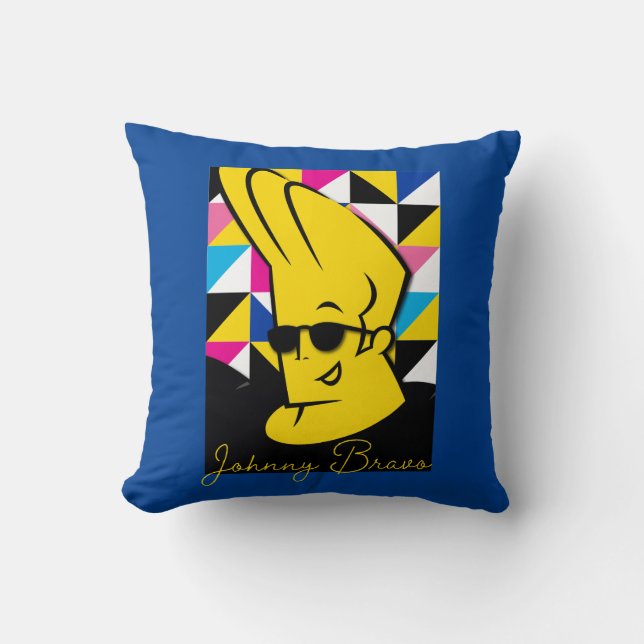 Cojín Decorativo Johnny Bravo Pop Art Graphic (Anverso)