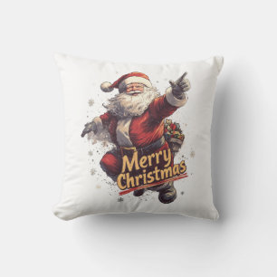 Cojín Decorativo Jolly Santa Merry Christmas Pillow
