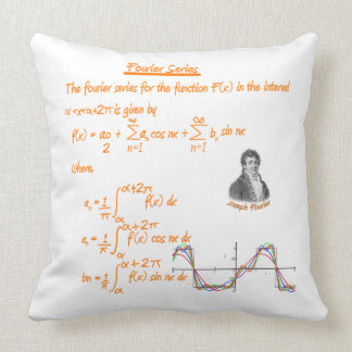 COJÍN DECORATIVO JOSÉ FOURIER Y SERIE DE FOURIER