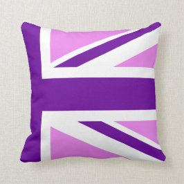 Cojín Decorativo Jota de unión violeta media violeta