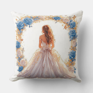 Cojín Decorativo Joven elegante con vestido formal