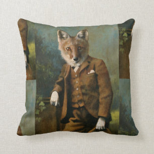 Cojín Decorativo Joven maestro Fox lanza cuchichilo