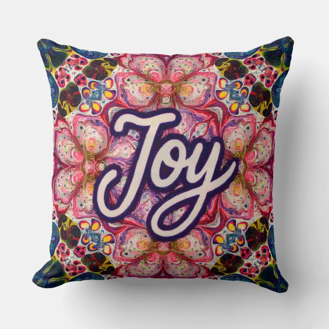 Cojín Decorativo Joy Kaleidoscope Floral Pillow (Anverso)