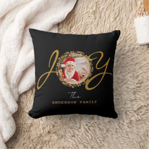 Cojín Decorativo Joy Navidades Gold Photo Black