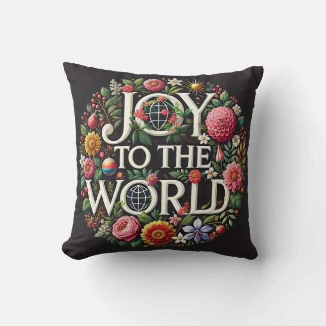 Cojín Decorativo JOY the World Pillow (Anverso)