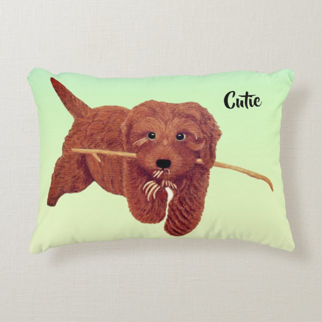 Cojín Decorativo Joyería de Madera (Anverso)