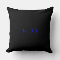 Juan 3:16, Texto Azul sobre Fondo Negro