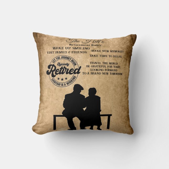 Cojín Decorativo Jubilación (Anverso)