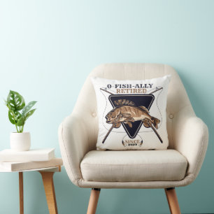 Cojín Decorativo Jubilación divertida y retirada por pesca personal